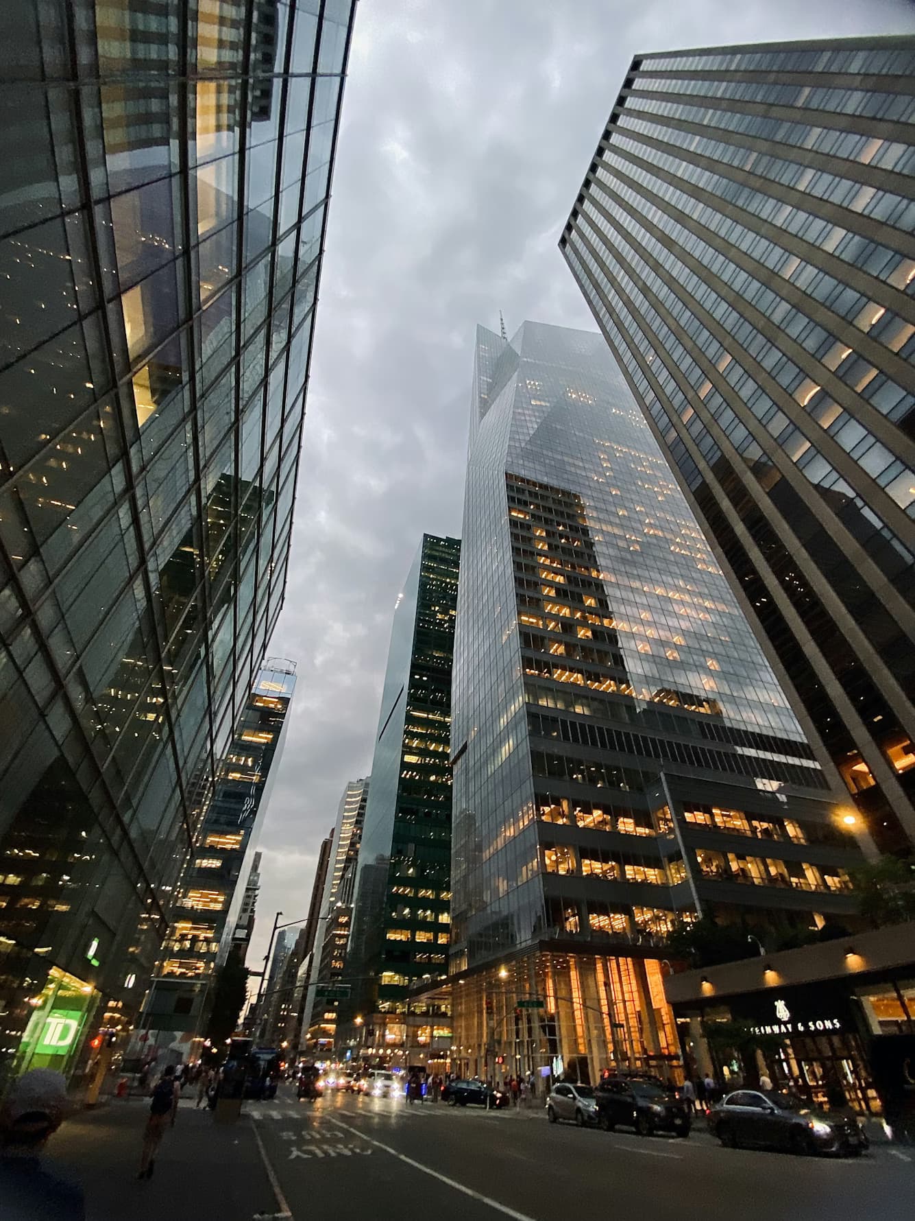 Modern office buildings